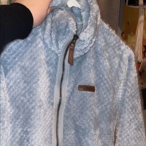 Fuzzy Grey Columbia Jacket